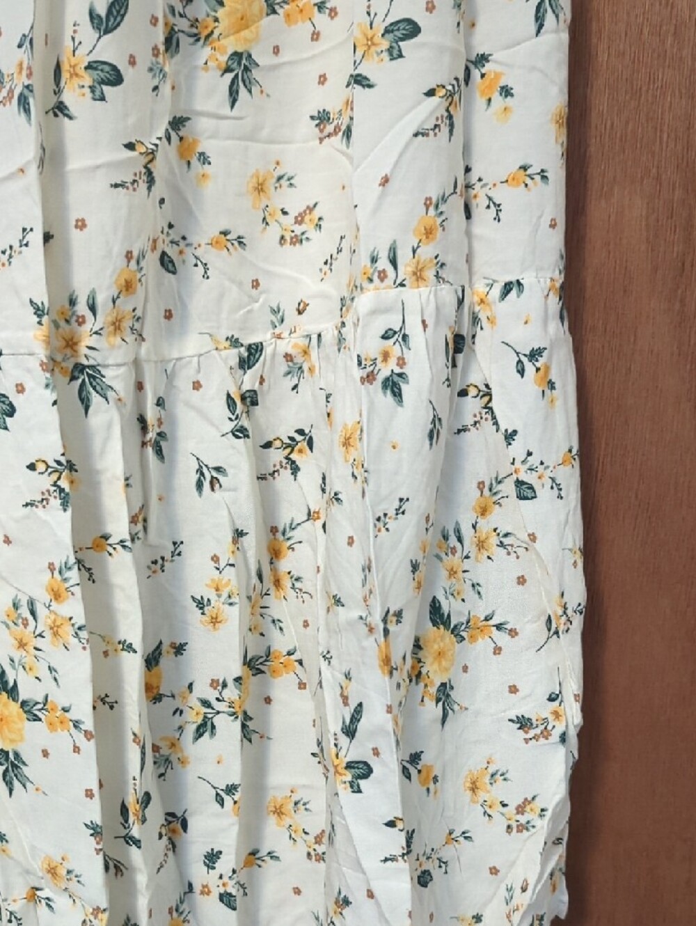 shosho Cream Maxi Skirt with Yellow Floral Print - Picture 10 of 16